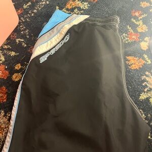Speedo Black and Light Blue Mesh Shorts